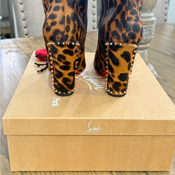 Christian Louboutin Brown and Black Ankle Boots - Picture 2 of 7